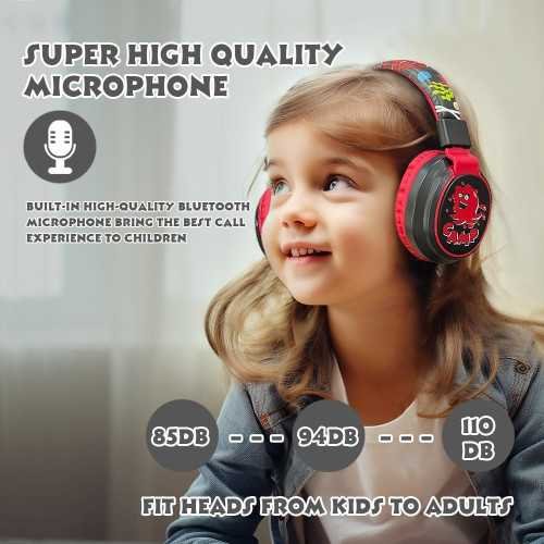 Bluetooth 5.3 Kids Wireless 60H Play Time Headphones | TekChoice Electronics