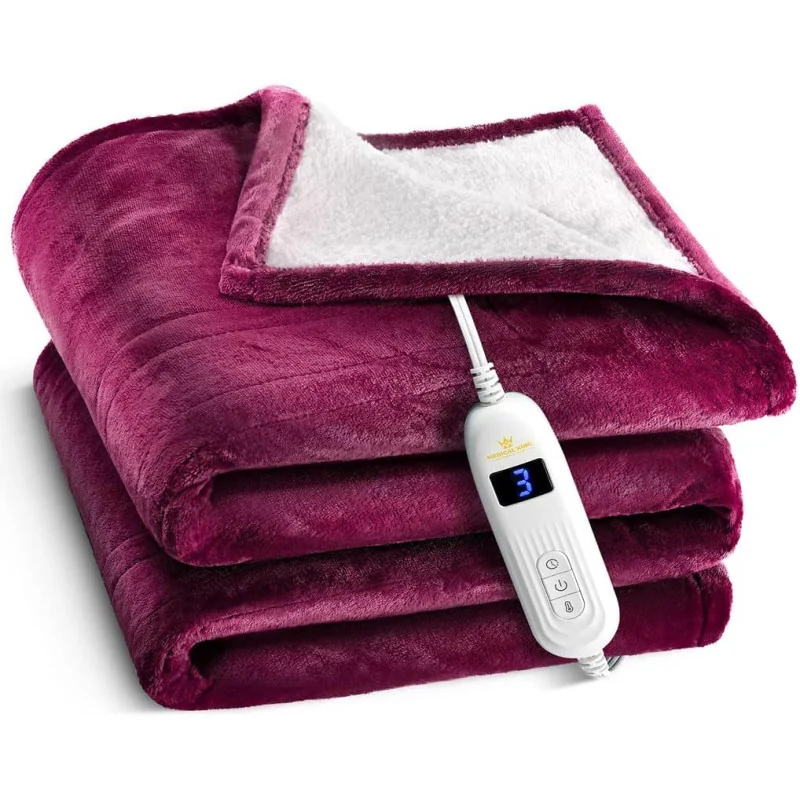 Machine Washable Extremely Soft and Comfortable Electric Heated Blanket