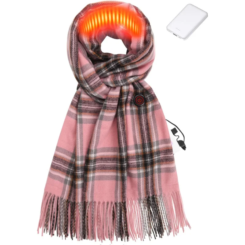 Electric Neck Scarf for Winter Cold Weather: A Heated Scarf w/ a Rechargeable Battery