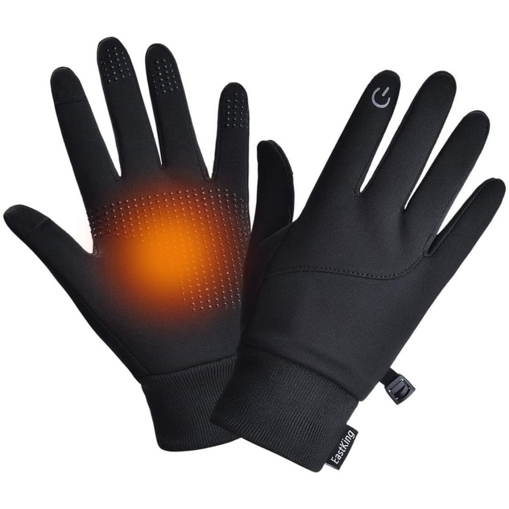 EastKing Warm Water-Resistant Heated Touch Screen Gloves designed for various activities