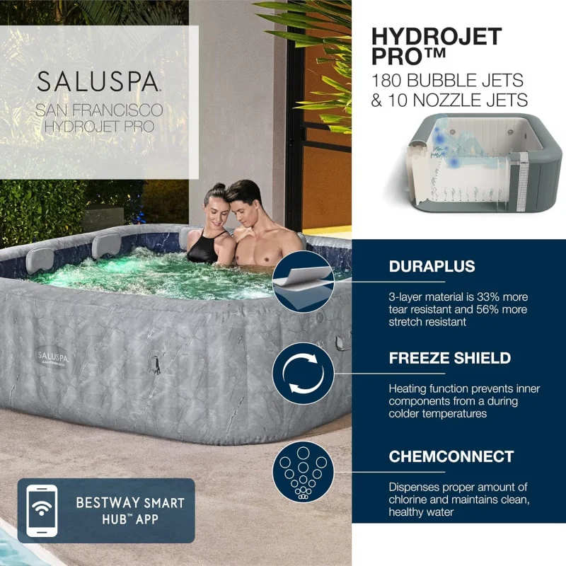 Bestway San Francisco SaluSpa - w/ HydroJet Pro Inflatable Hot Tub Spa