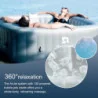 Relxtime 73in X 73in Inflatable Hot Tub Spa - w/ 130 Bubble Jets, Suitable for 4 - 6 People