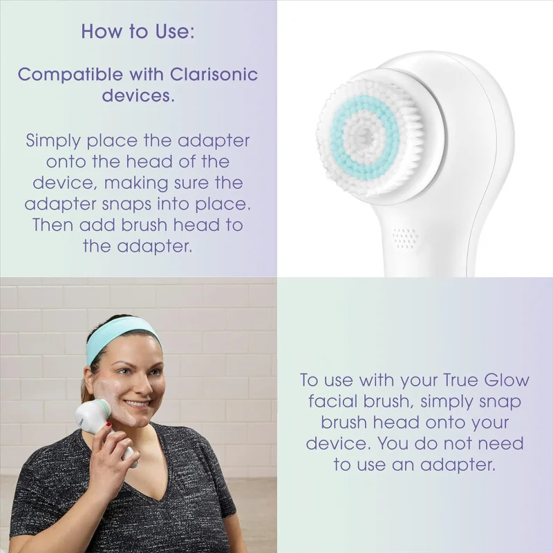 True Glow by Conair Sonic Facial Brush - Waterproof + Rechargeable