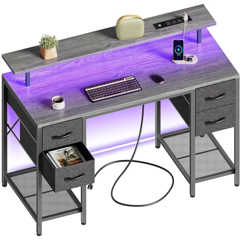 Computer Desk w/ 4 Drawers - An Enhanced Gaming and Home Office Solution