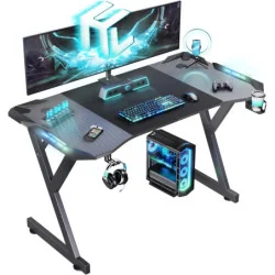 Computer Gaming Desk w/ Removable Shelf and 3 Tiers