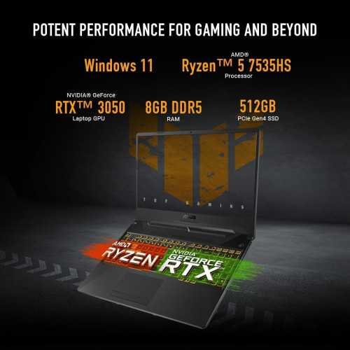 (2024) ASUS TUF Gaming A15 Laptop with NVIDIA GeForce RTX 3050