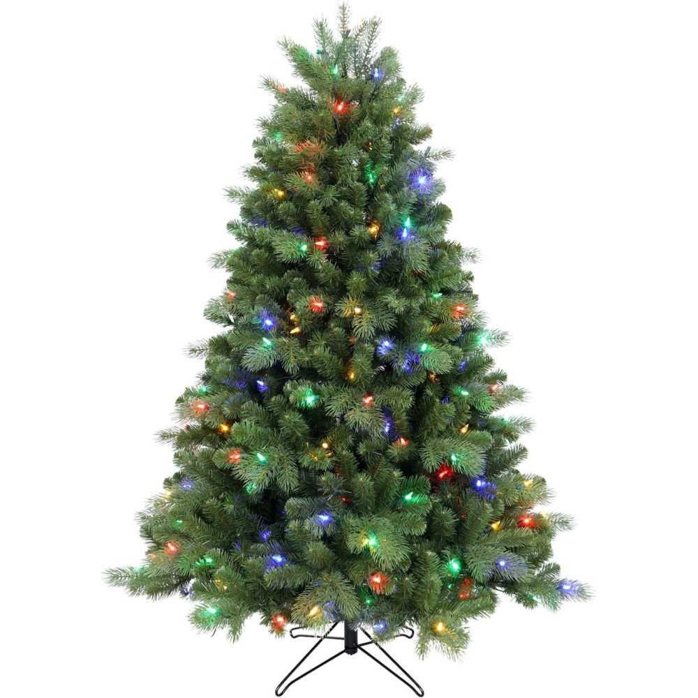 5ft Crestone Fir Pre-Lit Christmas Tree Featuring 250 Color-Changing LED Lights and 1048 Lush Tips | TekChoice Electronics