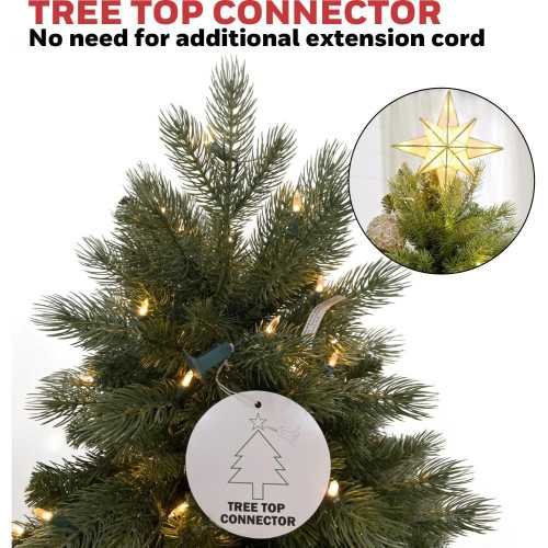 5ft Crestone Fir Pre-Lit Christmas Tree Featuring 250 Color-Changing LED Lights and 1048 Lush Tips | TekChoice Electronics