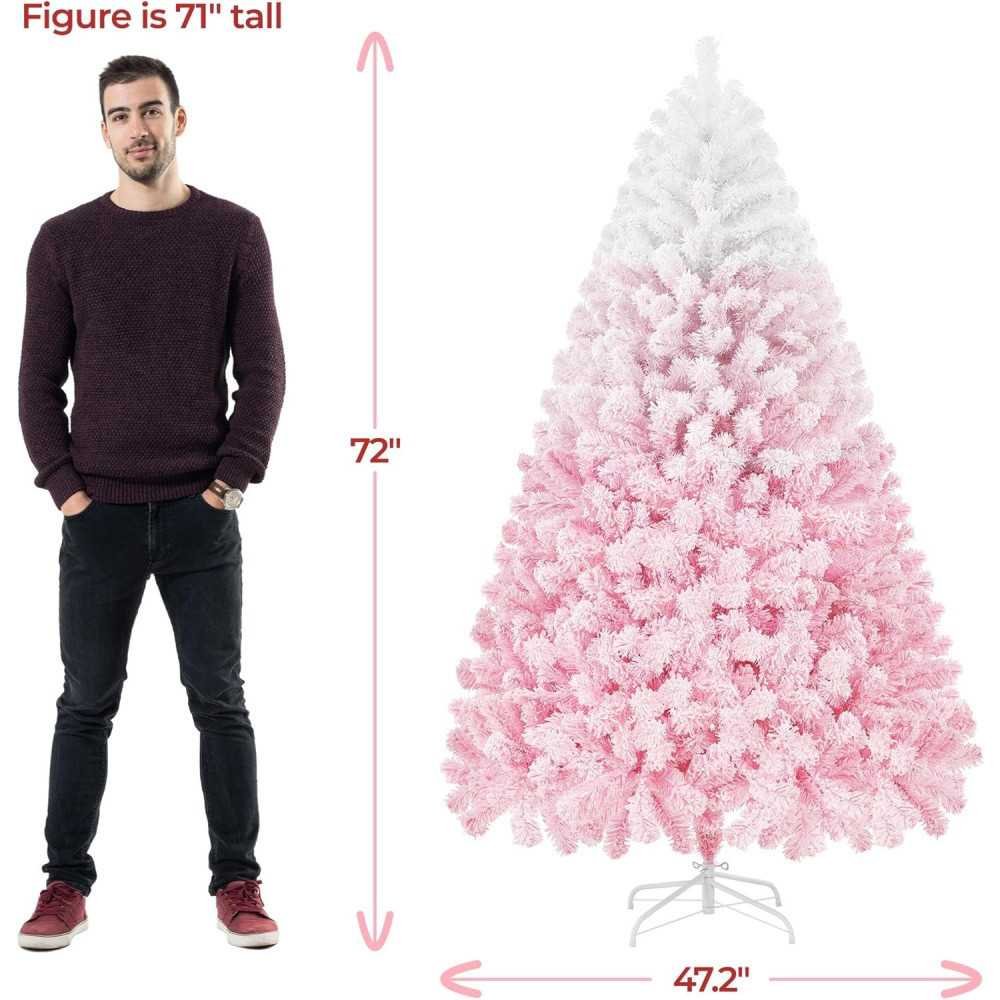 6ft Premium Snow Flocked Artificial Christmas Tree | TekChoice Electronics