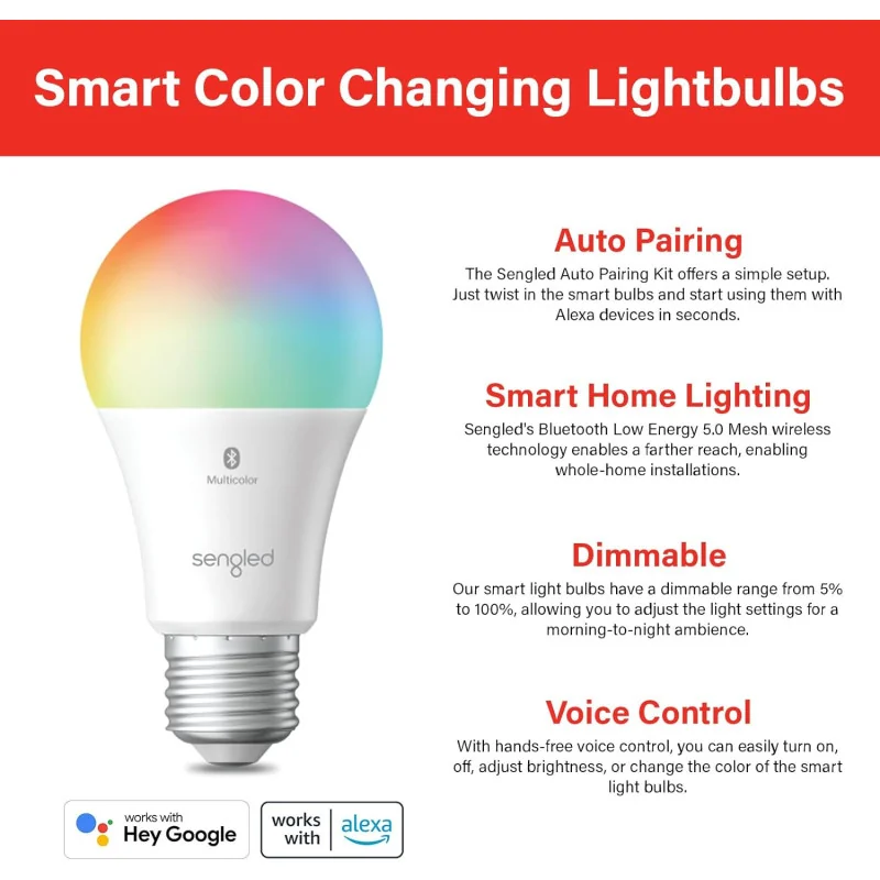Sengled Alexa Light Bulb E12 Smart Bulb S1