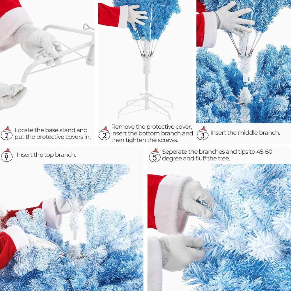 6ft Premium Snow Flocked Artificial Christmas Tree | TekChoice Electronics