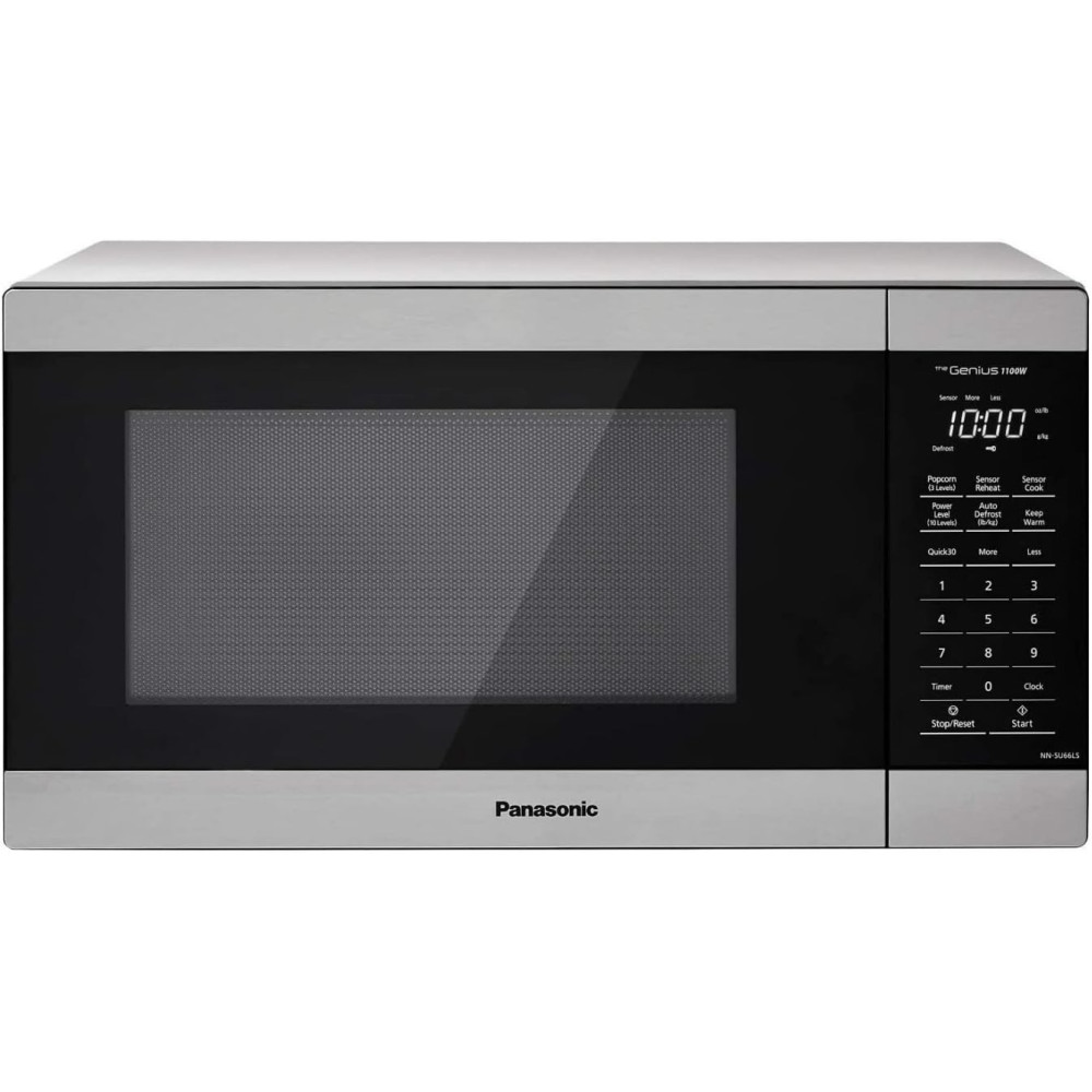 Panasonic 1100W w/ Genius Sensor Cook and Auto Defrost Countertop Microwave Oven