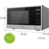 Panasonic Stainless Steel/Silver Microwave Oven, 1.3 Cubic Feet