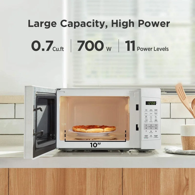 COMFEE' Countertop Microwave Oven w/ Sound On/Off, ECO Mode and Easy One-Touch Buttons