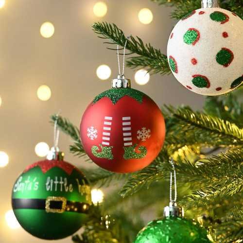 16ct Shatterproof Large Christmas Ball Ornaments Set | TekChoice Electronics