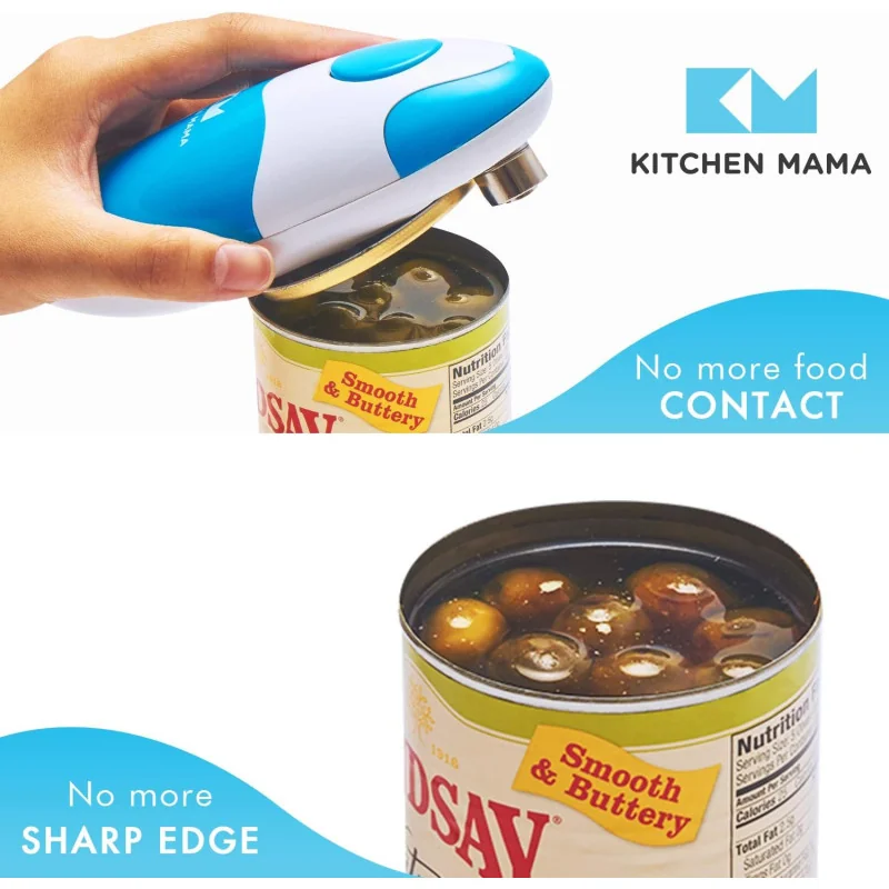 Kitchen Mama Auto Electric Can Opener: A Simple Press of Button