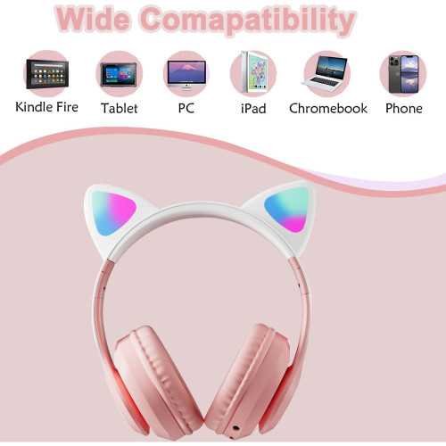 Cat Ear Bluetooth Headphones for Kids, Teens, and Adults | TekChoice Electronics