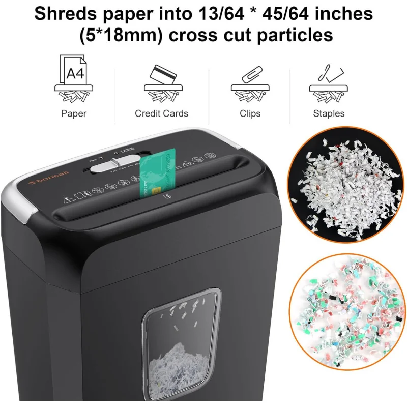 Bonsaii C237-B: A Home Use Crosscut Paper Shredder w/ Convenient Handle