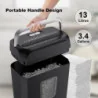 Bonsaii C237-B: A Home Use Crosscut Paper Shredder w/ Convenient Handle