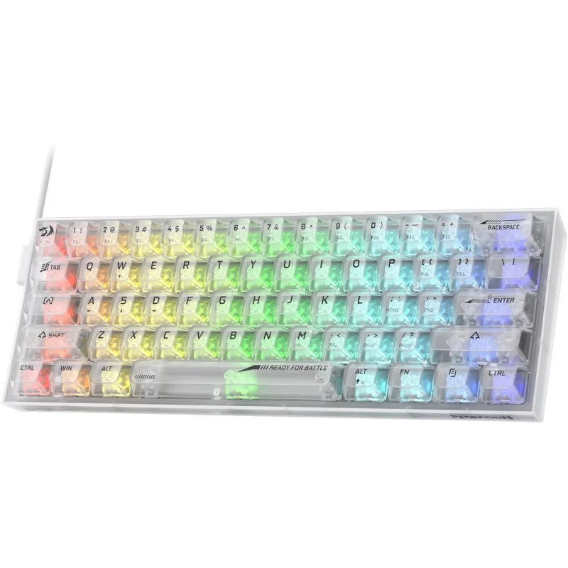 60% wired RGB Compact Mechanical Keyboard w/Translucent Board