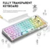 K75 Transparent  TKL Hot Swappable Wired Mechanical Keyboard