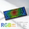 X75 82-Key Hot Swappable Mechanical Keyboard w/ Transparent Keycaps