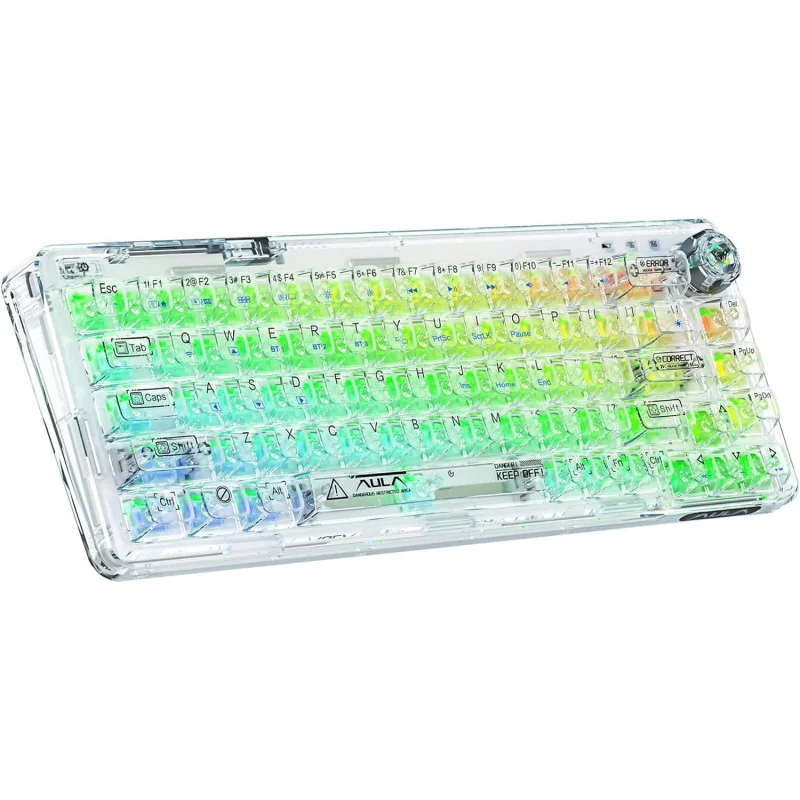 Portable Transparent Gasket Hot Swappable Mechanical Gaming Keyboard